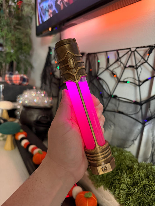 Arcane Shimmer Vial with LED Cosplay Prop | 3d printed | hand painted