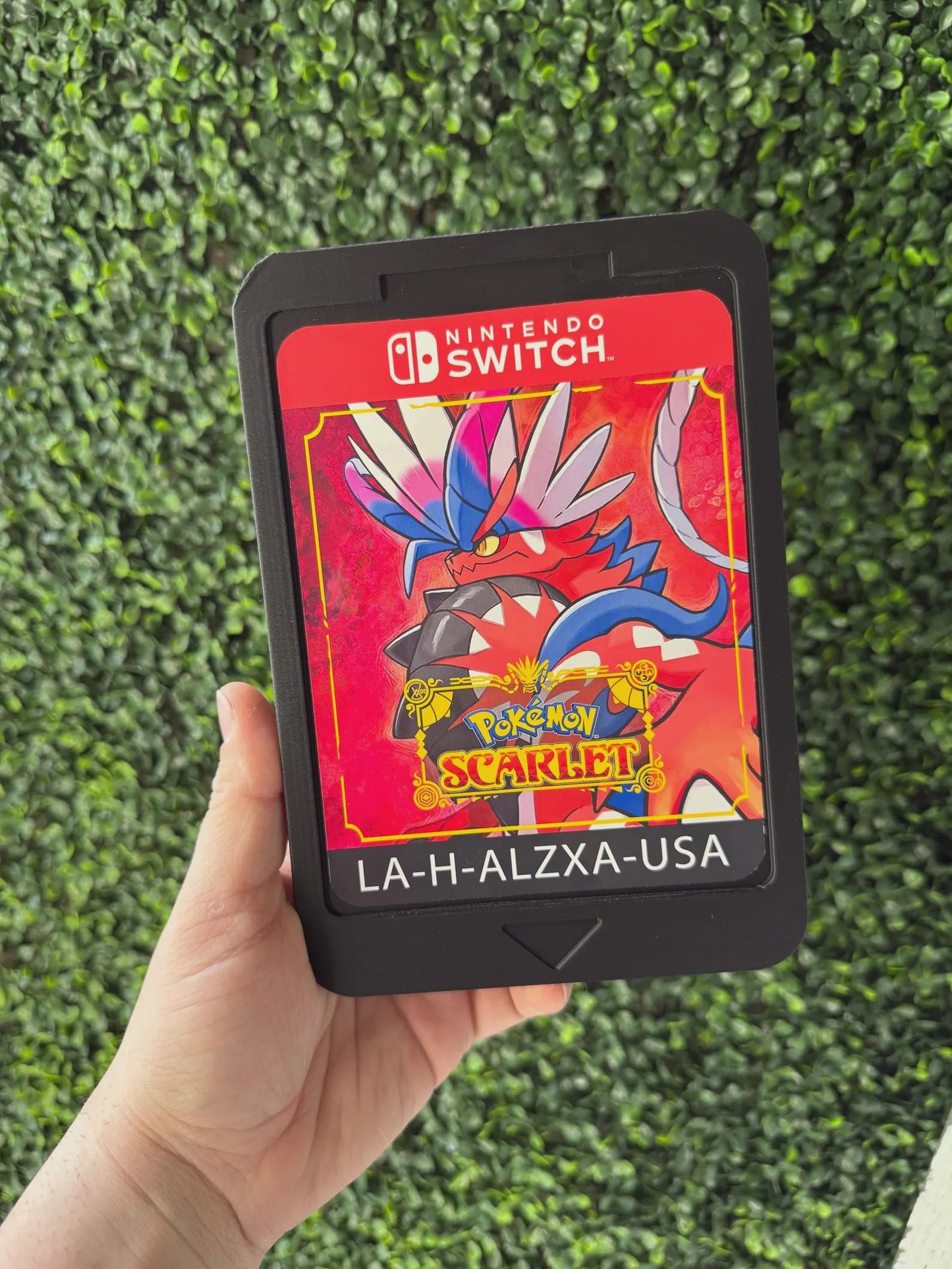 Scarlet Game Switch Cartridge | 3d printed | Retro | Wall decor