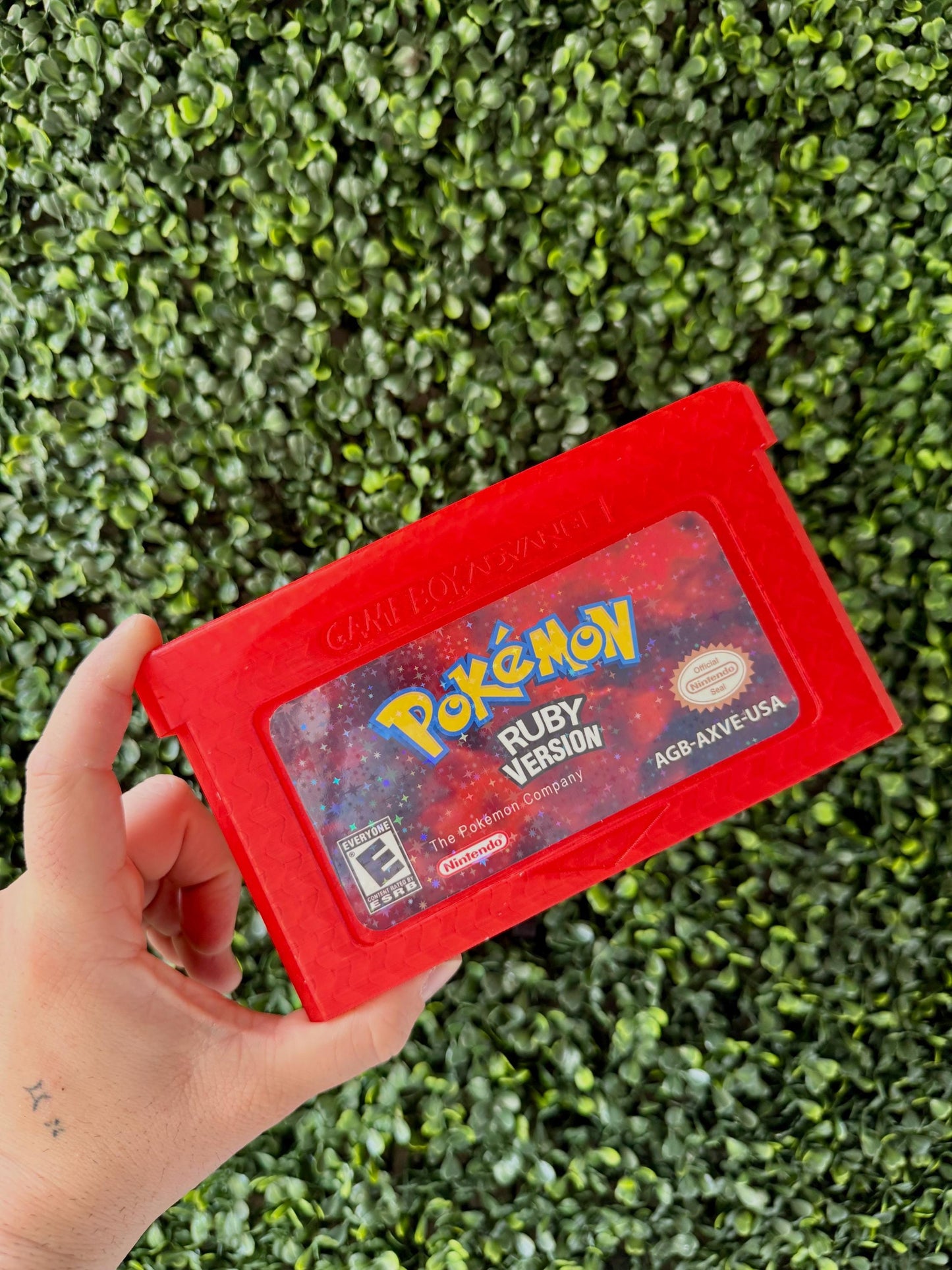 Ruby Game Advance Cartridge | 3d printed | Retro | Wall decor