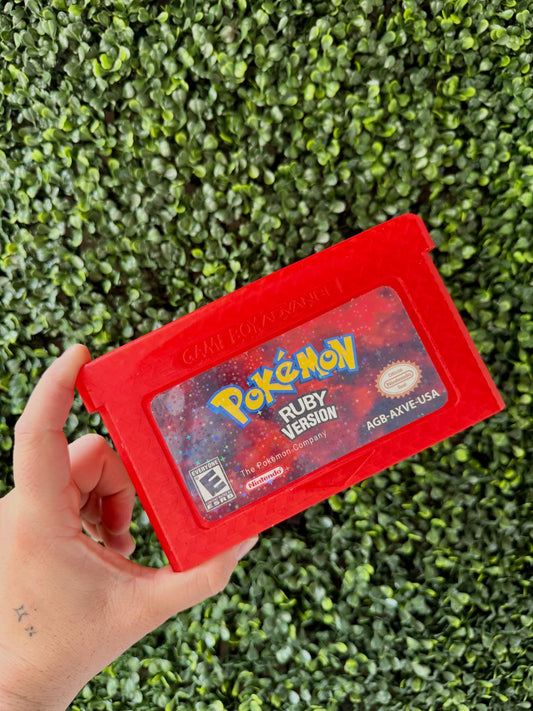 Ruby Game Advance Cartridge | 3d printed | Retro | Wall decor