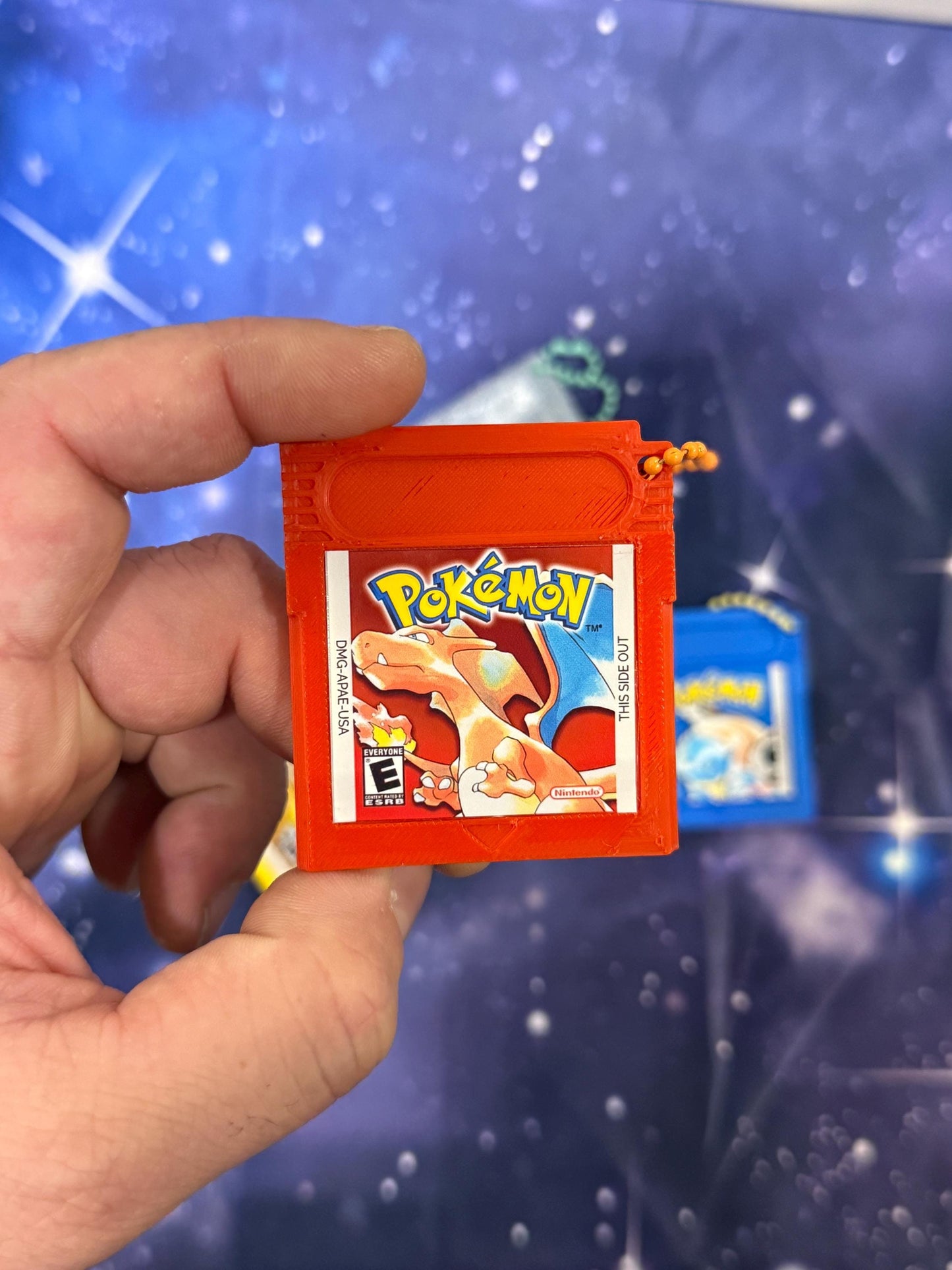 Cartridge Game colors Keychain| 3d printed | gamer enthusiast | gift