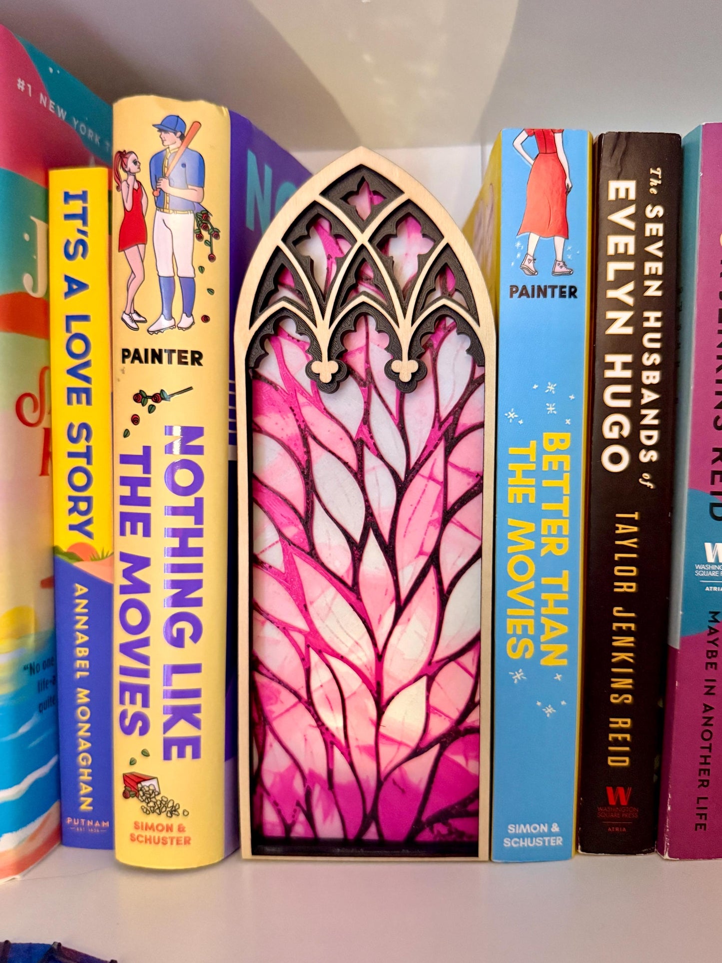 Gothic Cathedral Book Nook: 3D Printed, Laser Cut Wood, Bookmark Storage