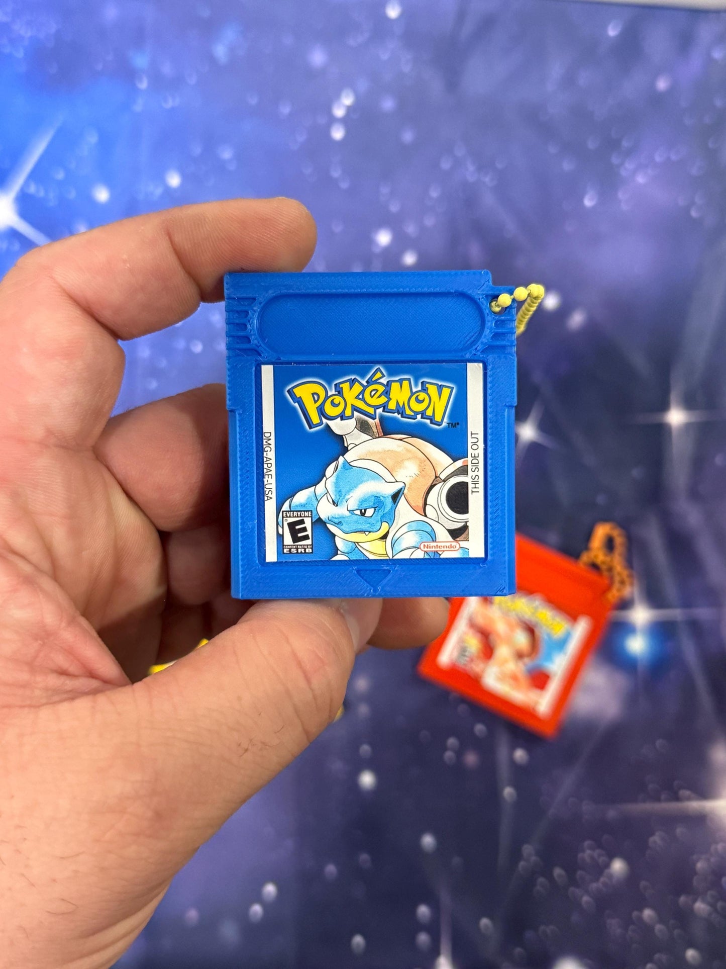 Cartridge Game colors Keychain| 3d printed | gamer enthusiast | gift