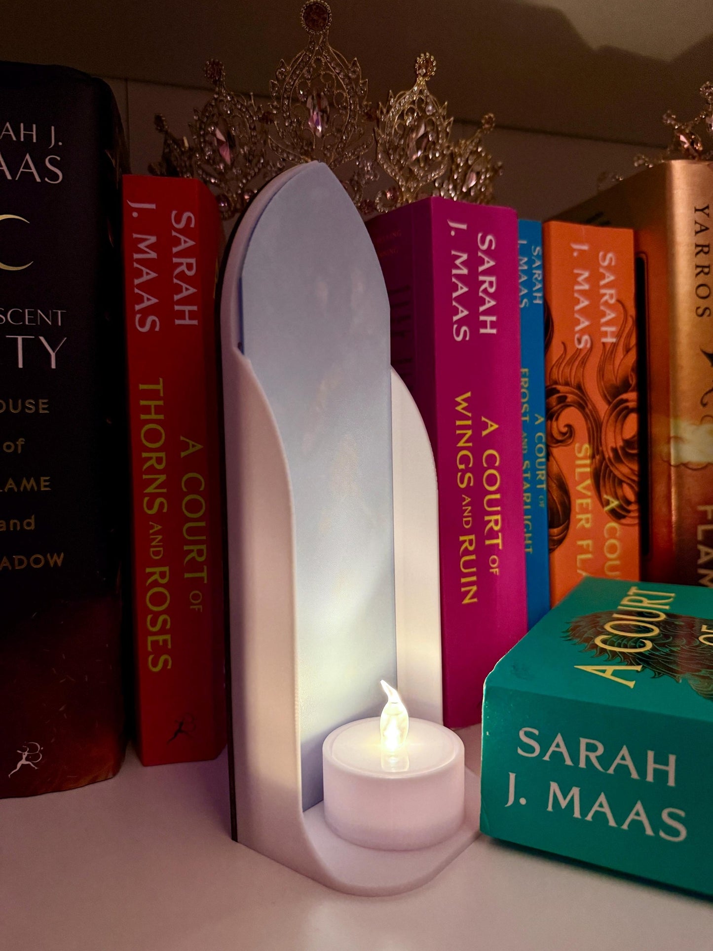Winter Castle Book Nook: Gothic Cathedral Window, 3D Printed & Laser Cut