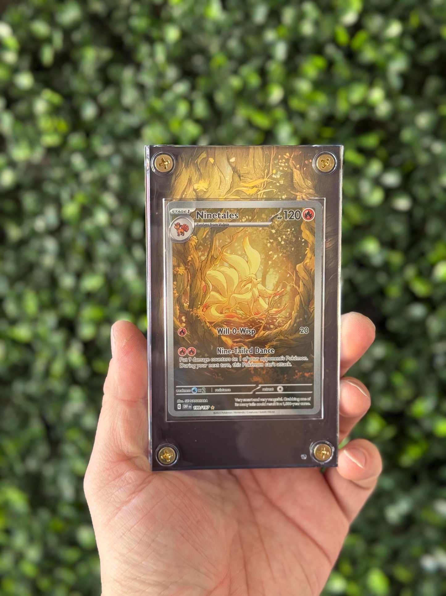 Ninetales Custom Extended art Acrylic Case