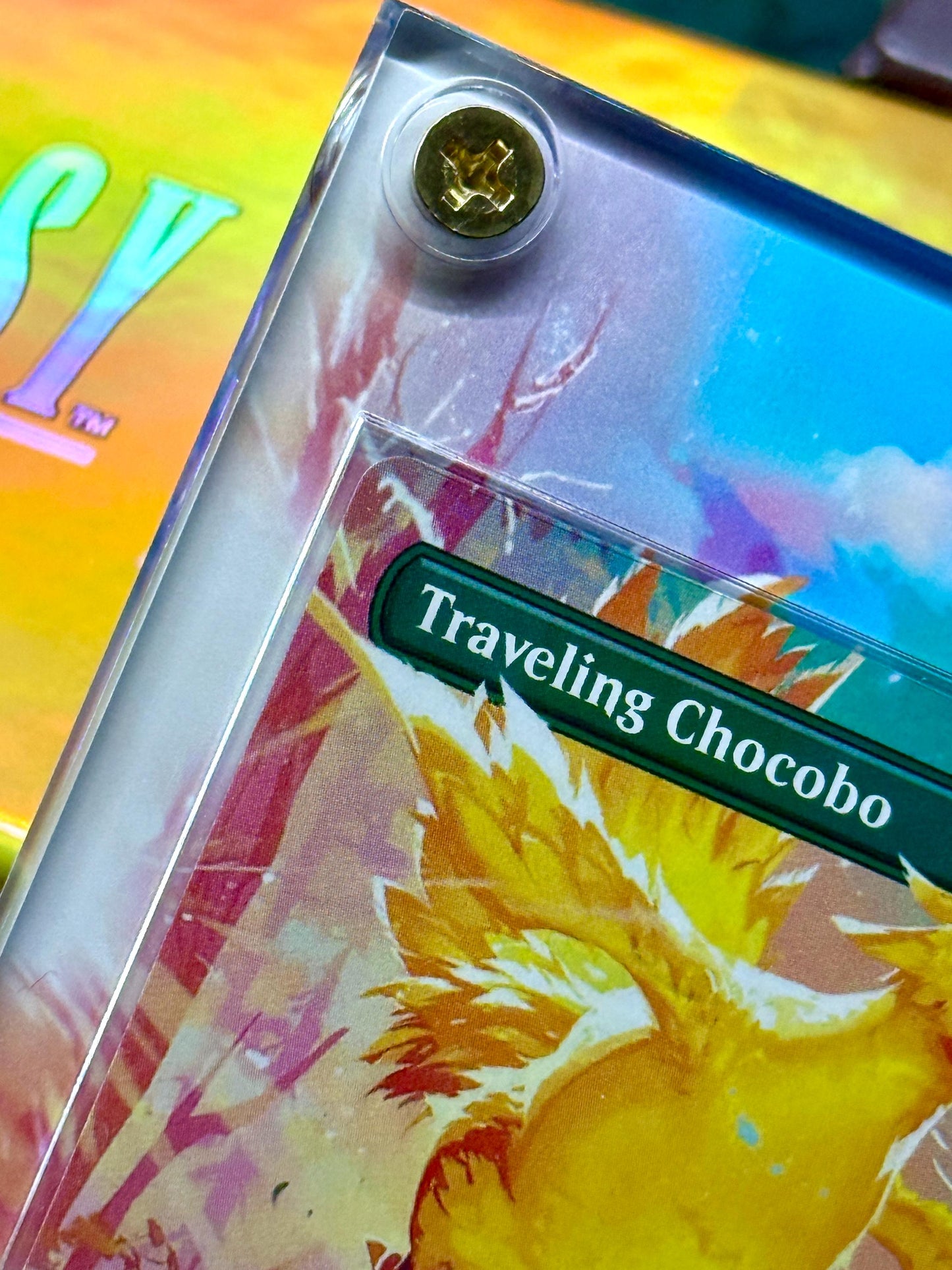 Regular! traveling Chocobo FF Magic Extended art Acrylic Case