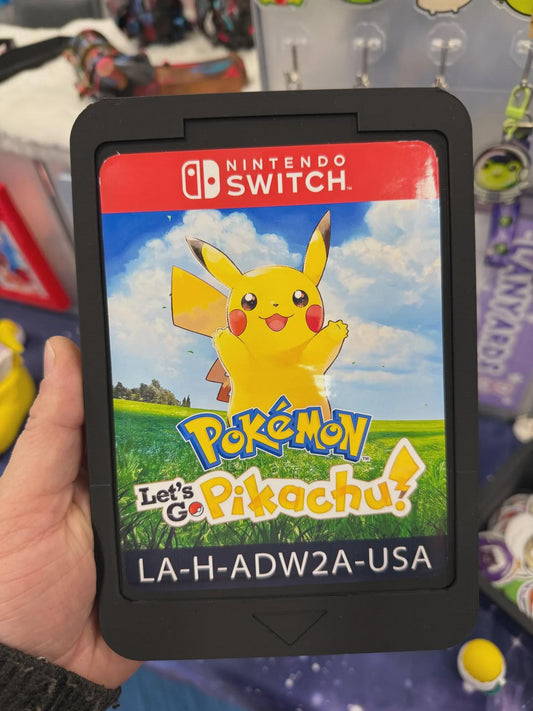 Lets go! Pika! Game Switch Cartridge | 3d printed | Retro | Wall decor