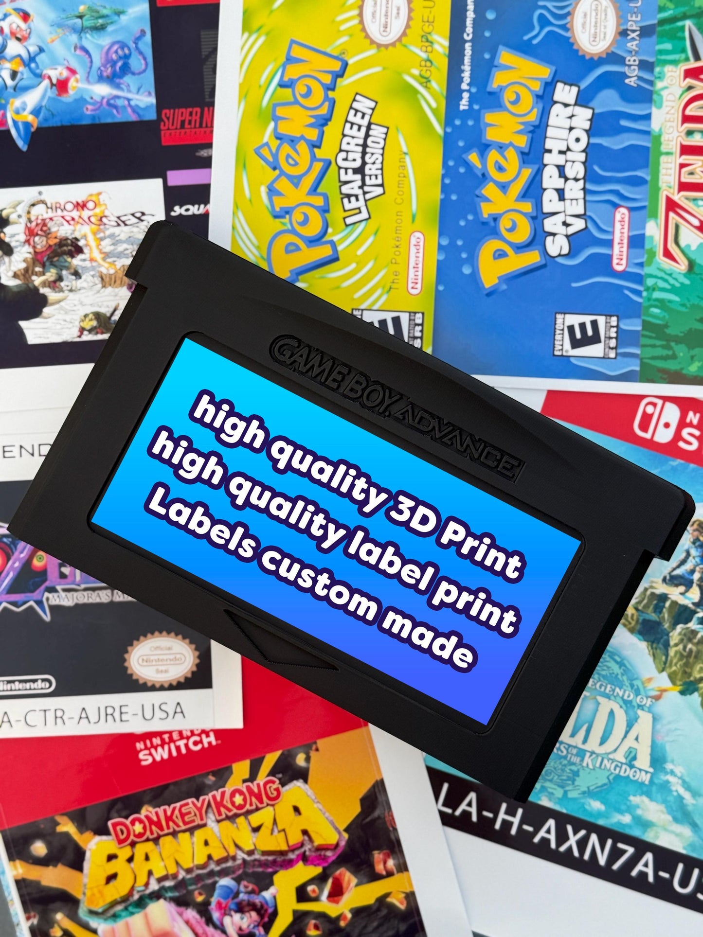 Poke Platinum Gold DSGame Cartridge | 3d printed | Retro | Wall decor
