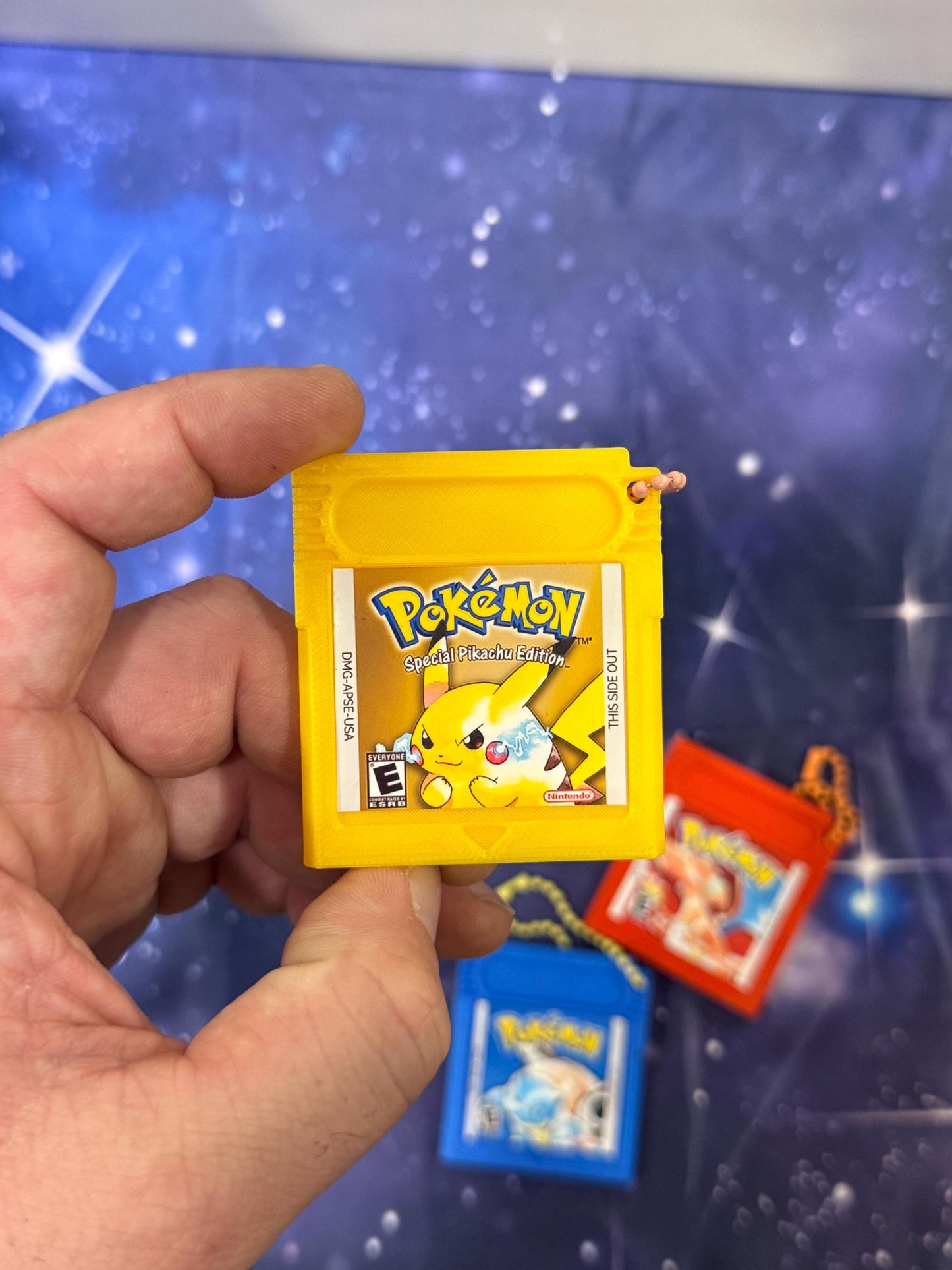 Cartridge Game colors Keychain| 3d printed | gamer enthusiast | gift