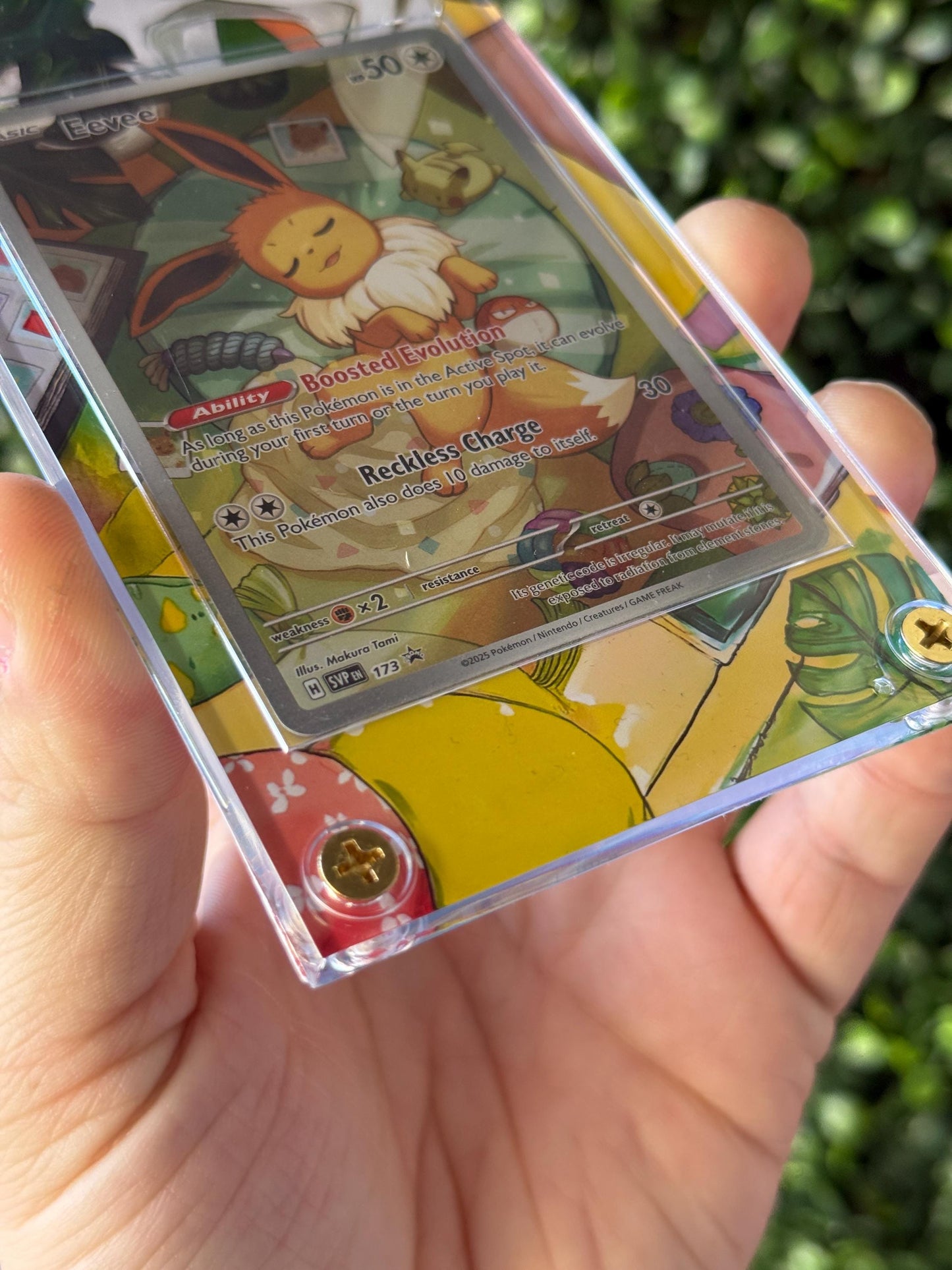 Sleeping Eevee Promo Extended art Acrylic Case