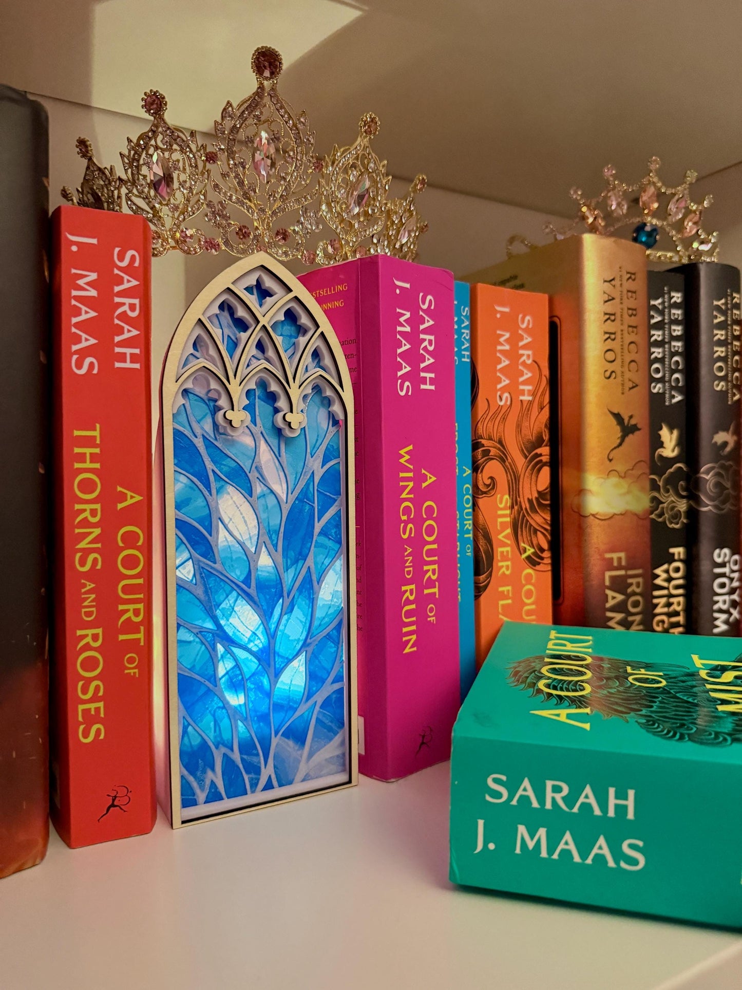 Winter Castle Book Nook: Gothic Cathedral Window, 3D Printed & Laser Cut