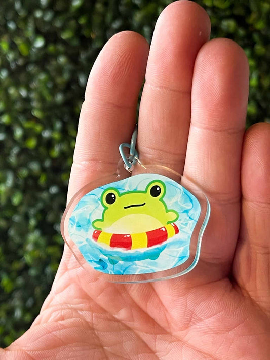 Summer Frog | Acrylic Keychain - 3D Props Play