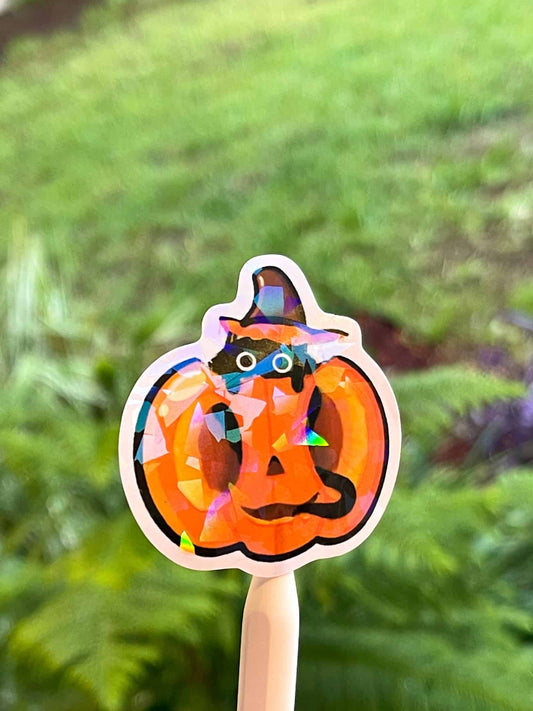Pumpkin cat | halloween Sticker - 3D Props Play