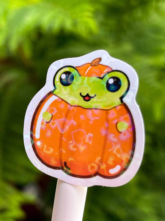Pumpkin Frog | Halloween Sticker - 3D Props Play
