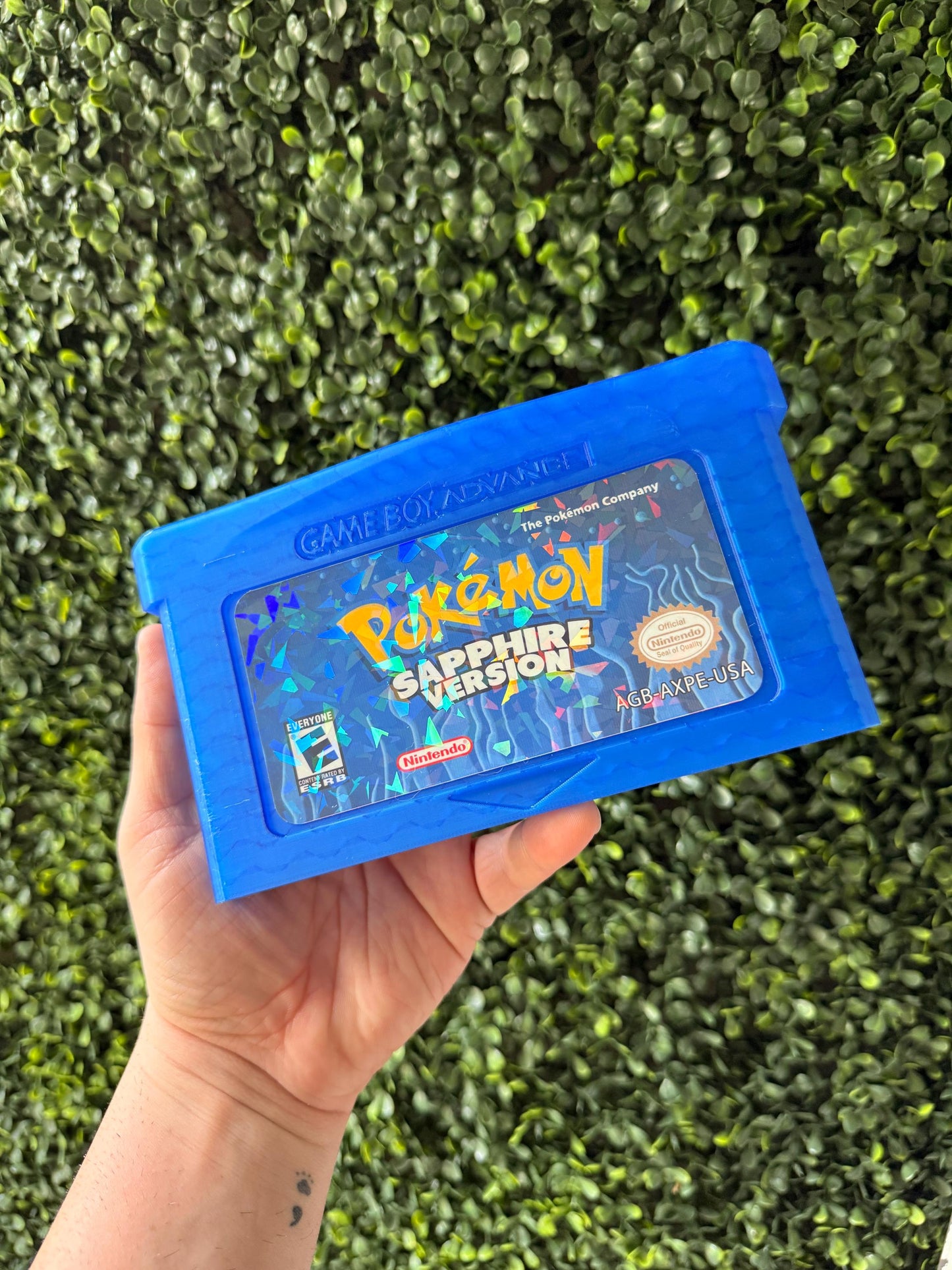 Saphire Game Advance Cartridge | 3d printed | Retro | Wall decor