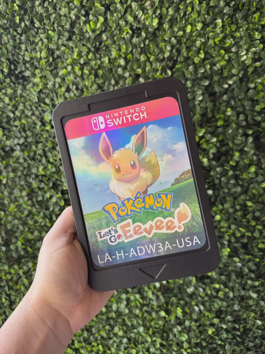 Lets go! Eevee! Ultimate Game Switch Cartridge | 3d printed | Retro | Wall decor