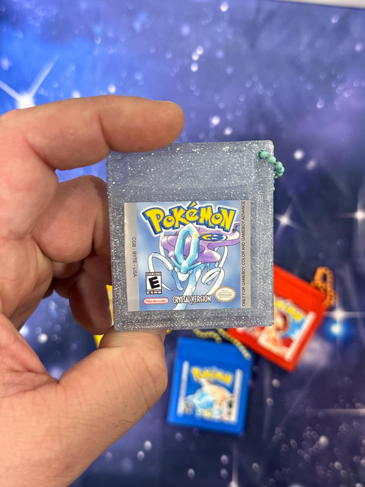 Cartridge Game colors Keychain| 3d printed | gamer enthusiast | gift