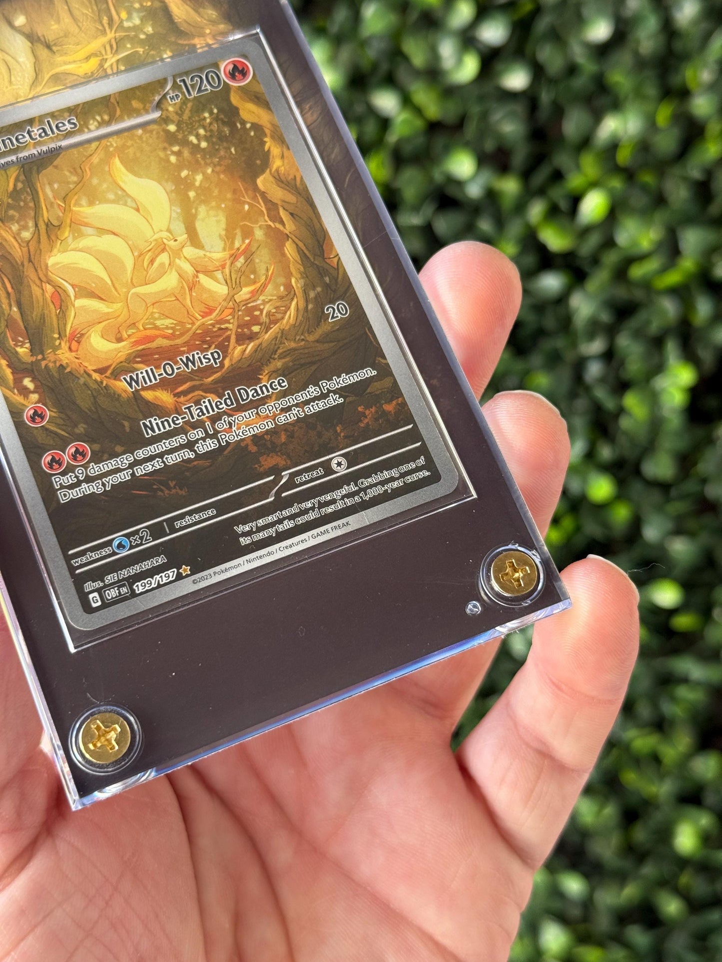 Ninetales Custom Extended art Acrylic Case