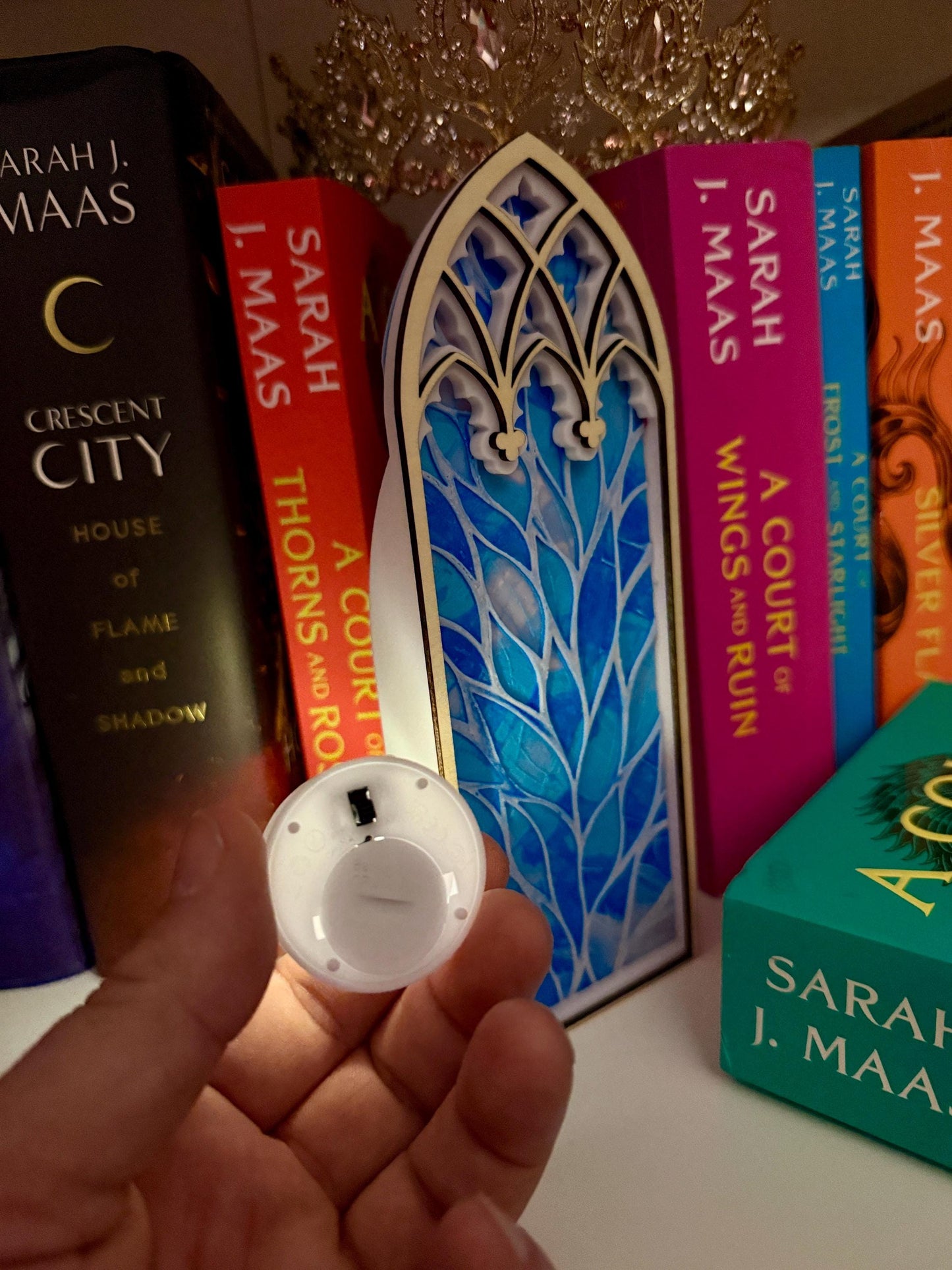 Winter Castle Book Nook: Gothic Cathedral Window, 3D Printed & Laser Cut